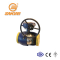 wholesale big discount heating supply buried fully welded ball valve electric drive